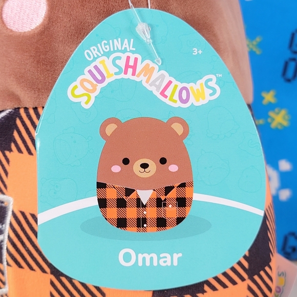 Squishmallow Omar the Bear 7" UltraSoft Stuffed Animal Toy Plush NWT - Picture 5 of 6